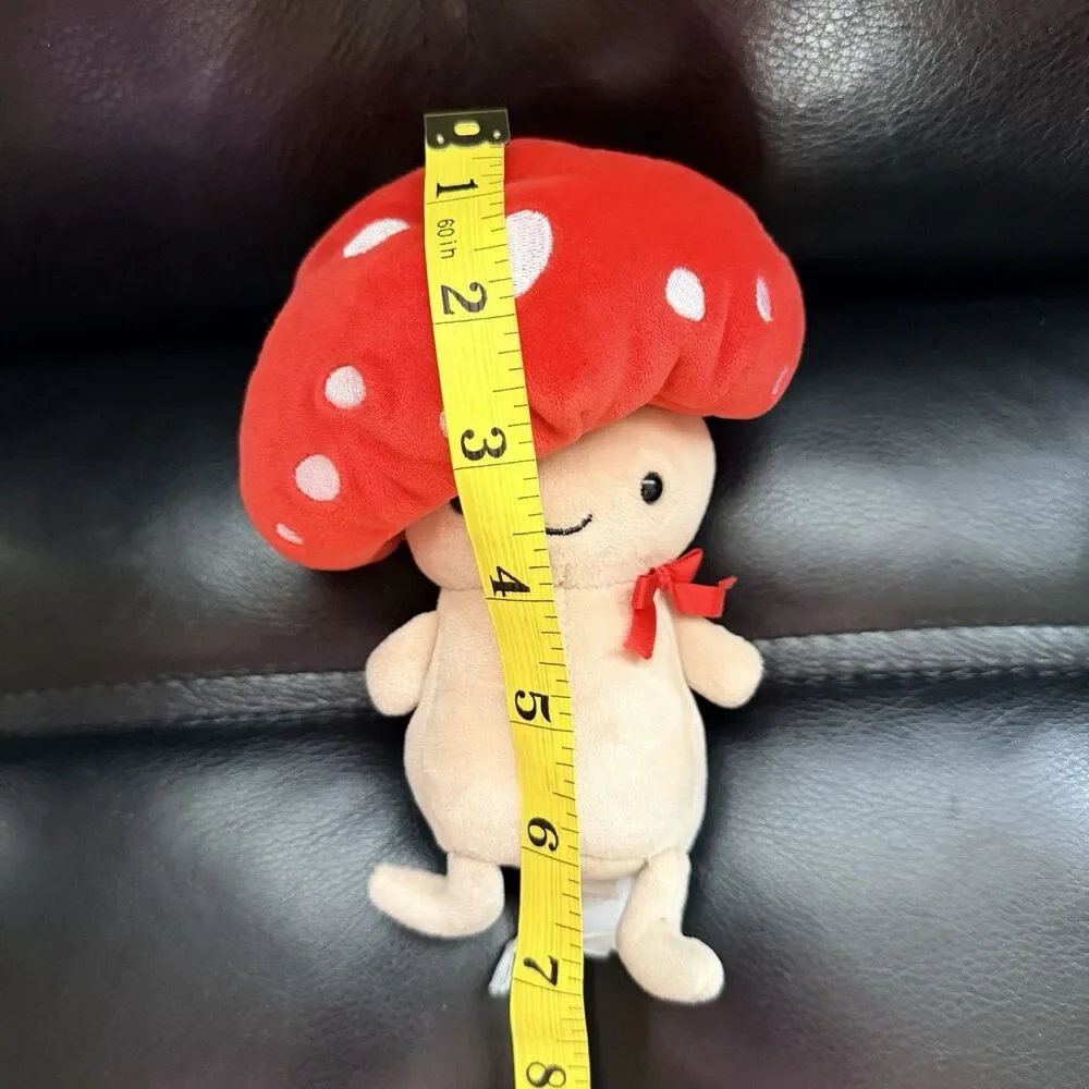 Jellycat Amuseable Mushroom Plush Red Toadstool Stuffed Toy 7” Soft Doll Retired